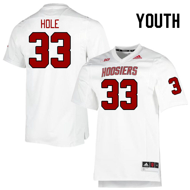 Youth #33 Connor Hole Indiana Hoosiers College Football Jerseys Stitched-Retro